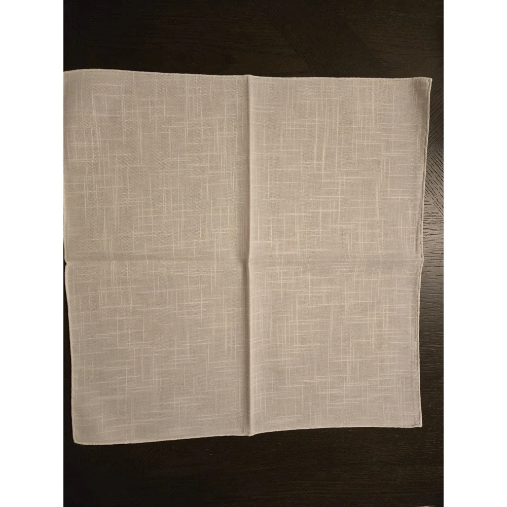 Set of 8‎ Vintage White Napkins Approx. 19